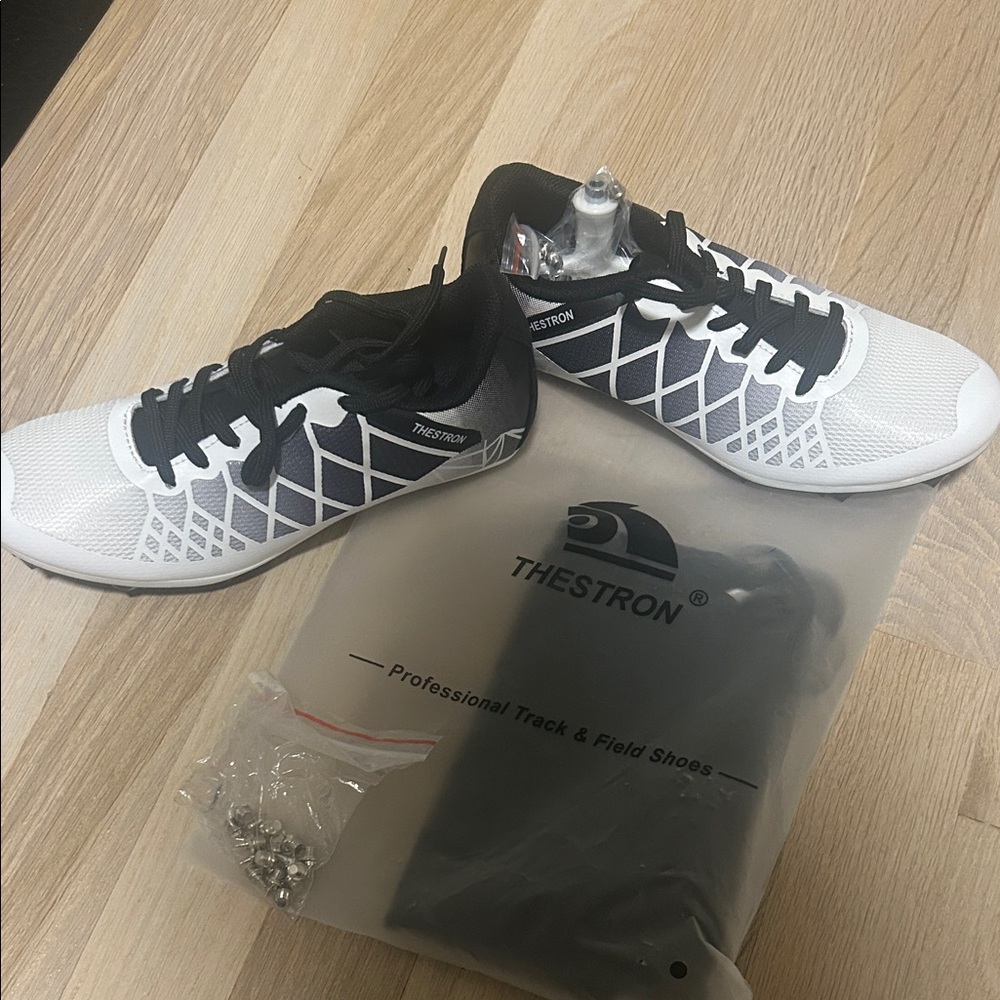 Thestron Black and White Track Shoes
